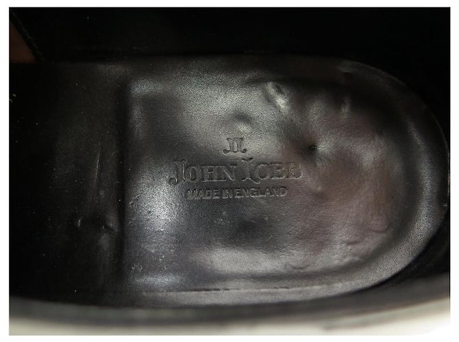 SCARPE OXFORD JOHN LOBB GARNIER II 9E 43 IN PELLE NERA Nero - vista 9