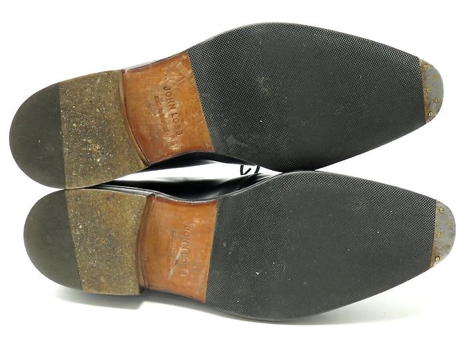 STIVALETTI IN PELLE JOHN LOBB ROMSEY 8.5E 42.5 CHUKKA Nero - vista 6