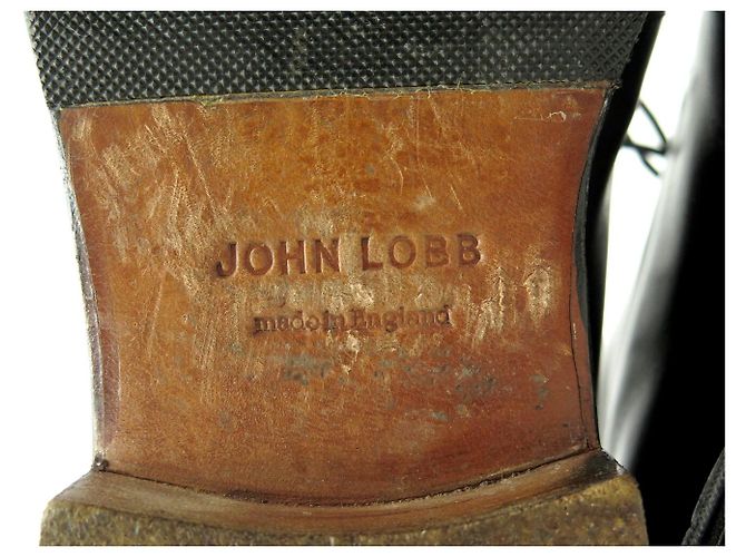 STIVALETTI IN PELLE JOHN LOBB ROMSEY 8.5E 42.5 CHUKKA Nero - vista 7