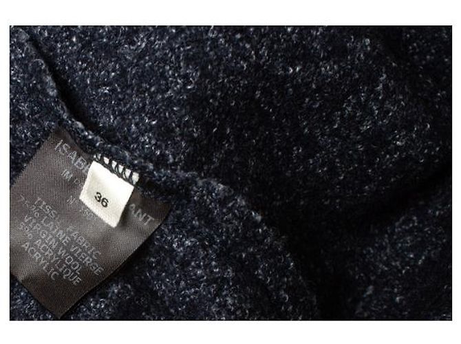 Isabel Marant Etoile, Strickkleid mit Rollkragen Blau - Ansicht 6