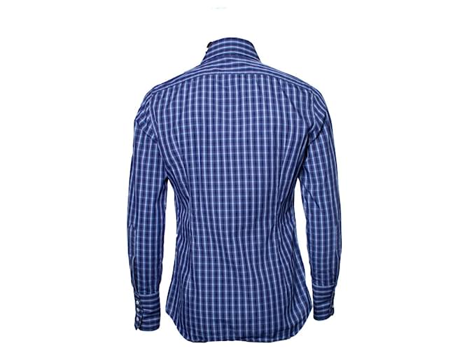 Dsquared2, dunkelblaue Karo-Bluse - Ansicht 2