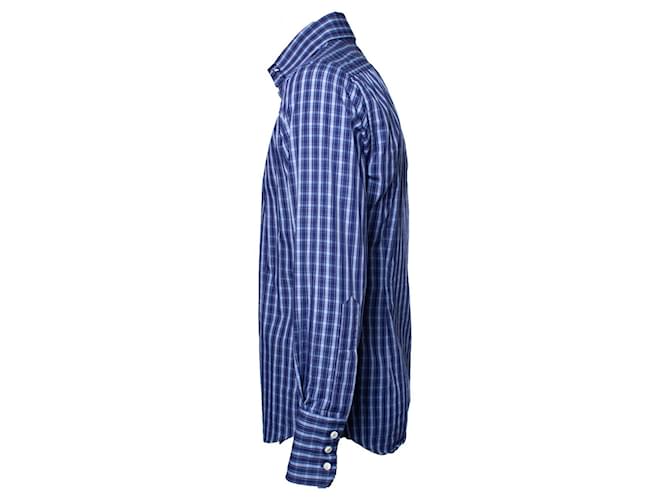 Dsquared2, dunkelblaue Karo-Bluse - Ansicht 3