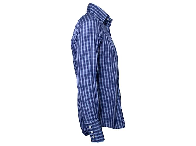 Dsquared2, dunkelblaue Karo-Bluse - Ansicht 4