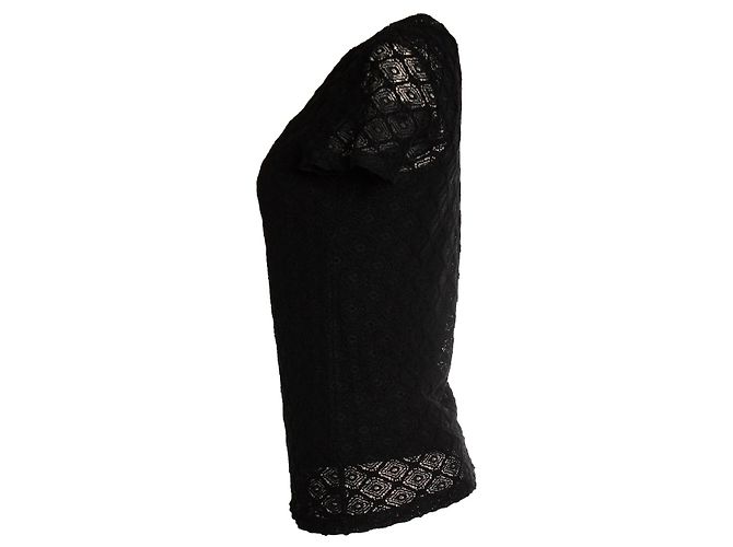 Ralph Lauren, top de encaje negro - vista 2