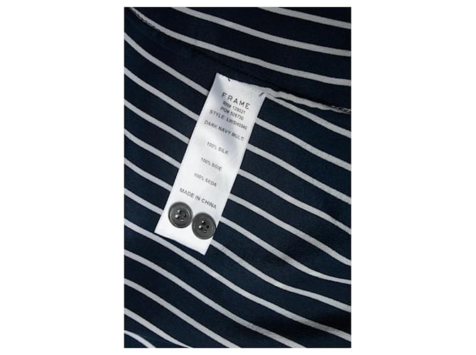 Frame Denim FRAME, camicia a righe blu e bianca Multicolore - vista 6
