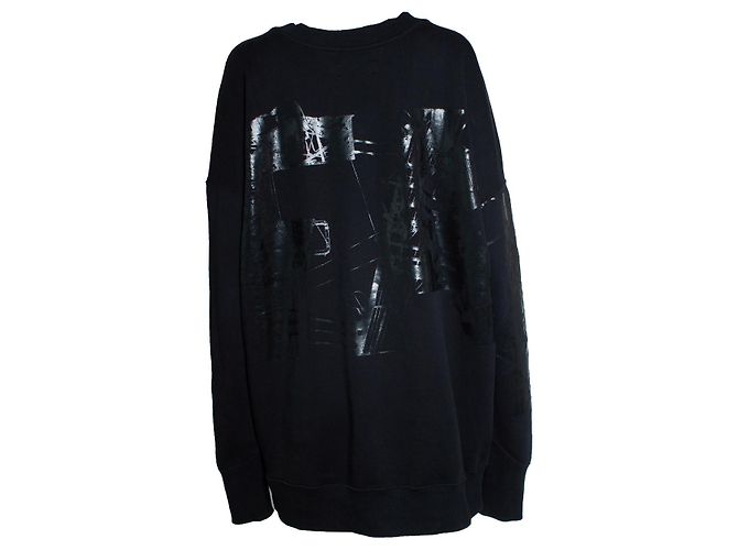 Faith Connexion Faith Conexxion, schwarzer Pullover mit glänzendem Print - Ansicht 2