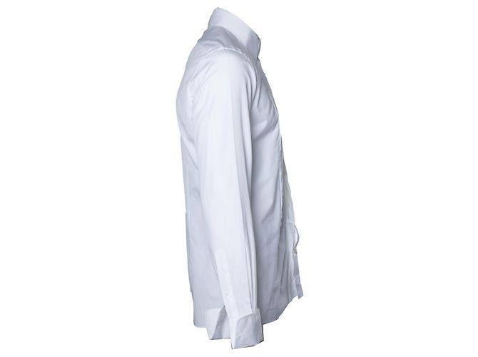 Tom Ford, Camicia da smoking con pieghe in bianco - vista 4