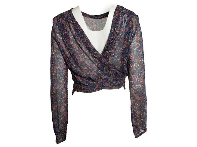 Ba&sh, Wickelbluse Danny mit Blumenprint Mehrfarben - Ansicht 2