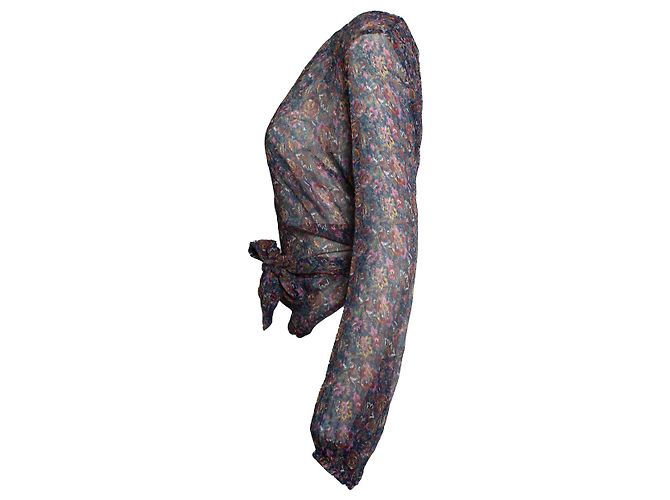 Ba&sh, Wickelbluse Danny mit Blumenprint Mehrfarben - Ansicht 3