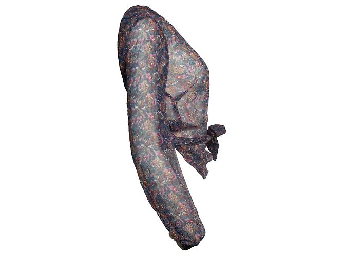 Ba&sh, Wickelbluse Danny mit Blumenprint Mehrfarben - Ansicht 4