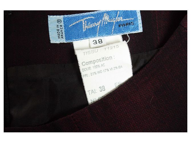 Thierry Mugler, completo in misto bordeaux Rosso Bordò - vista 10