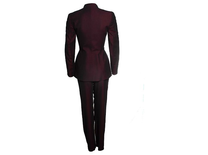 Thierry Mugler, completo in misto bordeaux Rosso Bordò - vista 2