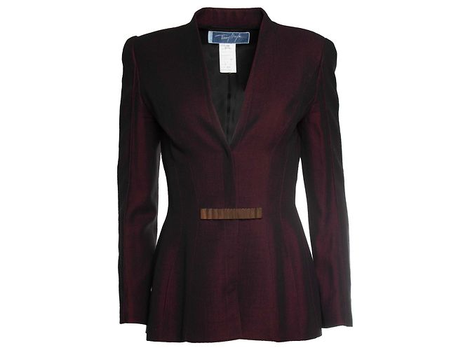 Thierry Mugler, completo in misto bordeaux Rosso Bordò - vista 3