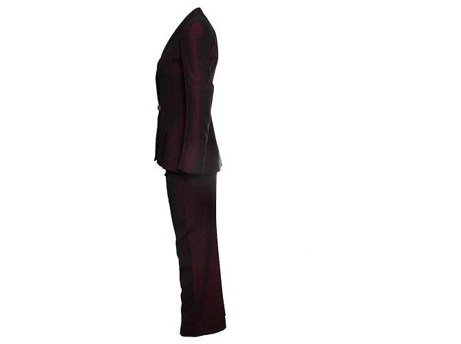 Thierry Mugler, completo in misto bordeaux Rosso Bordò - vista 5