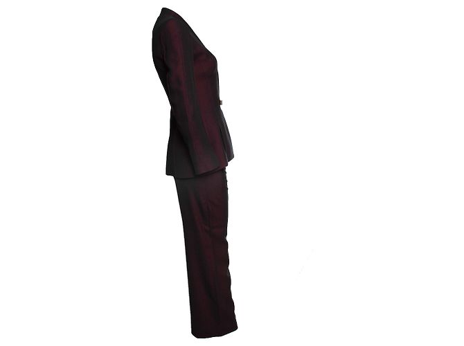 Thierry Mugler, completo in misto bordeaux Rosso Bordò - vista 6
