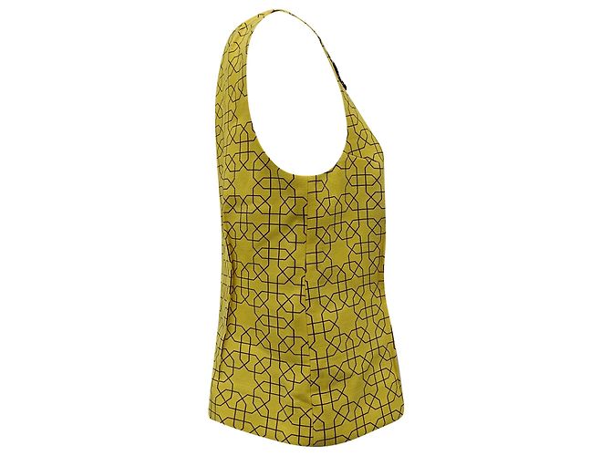 Top decorato in lana gialla Marni Giallo Cammello - vista 2