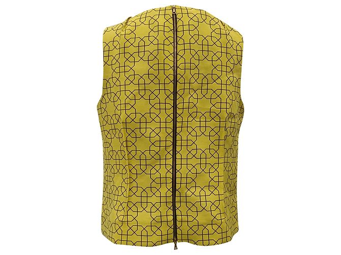 Top decorato in lana gialla Marni Giallo Cammello - vista 3