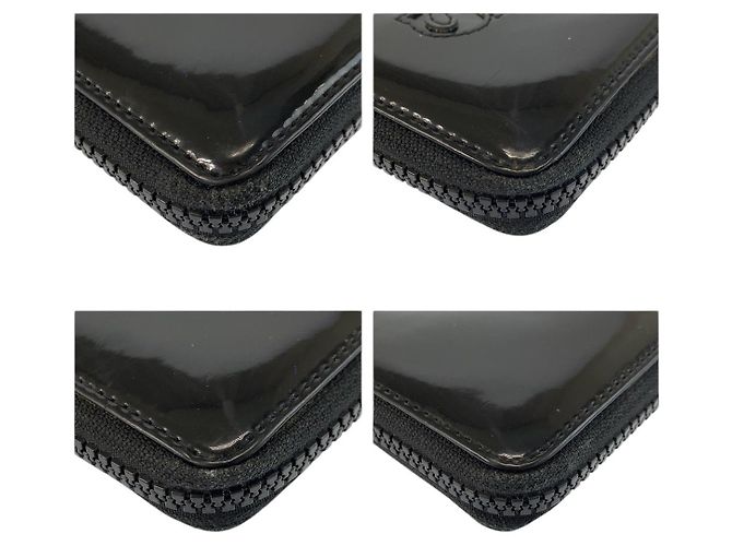 Portafoglio lungo in vernice nero Chloé - vista 7