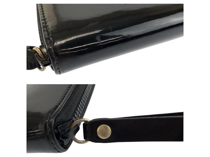 Portafoglio lungo in vernice nero Chloé - vista 9