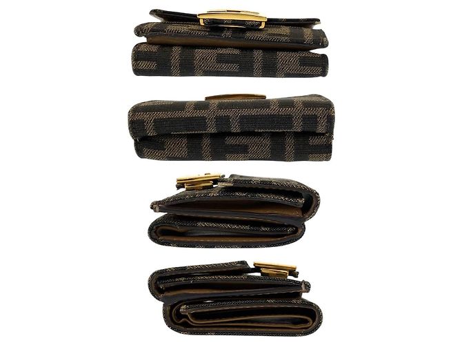 Fendi Zucca Baguette Micro Wallet Braun - Ansicht 10