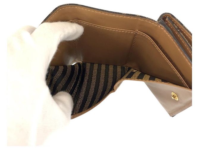 Fendi Zucca Baguette Micro Wallet Braun - Ansicht 5