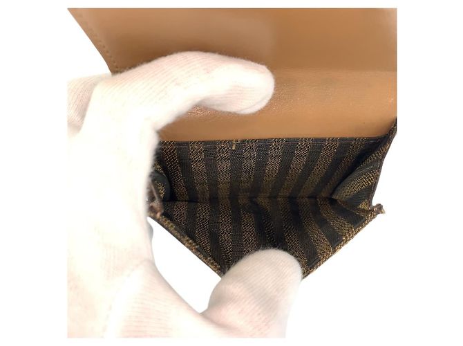 Fendi Zucca Baguette Micro Wallet Braun - Ansicht 6