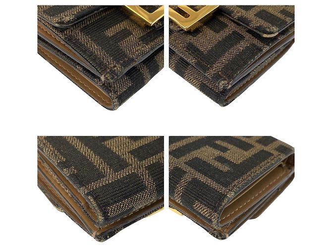 Fendi Zucca Baguette Micro Wallet Braun - Ansicht 7