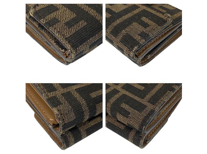Fendi Zucca Baguette Micro Wallet Braun - Ansicht 8