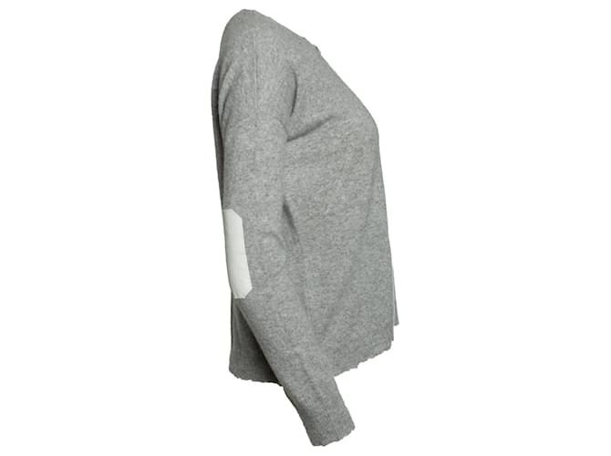 Zadig & Voltaire, grauer Strickpullover aus Kaschmir - Ansicht 4