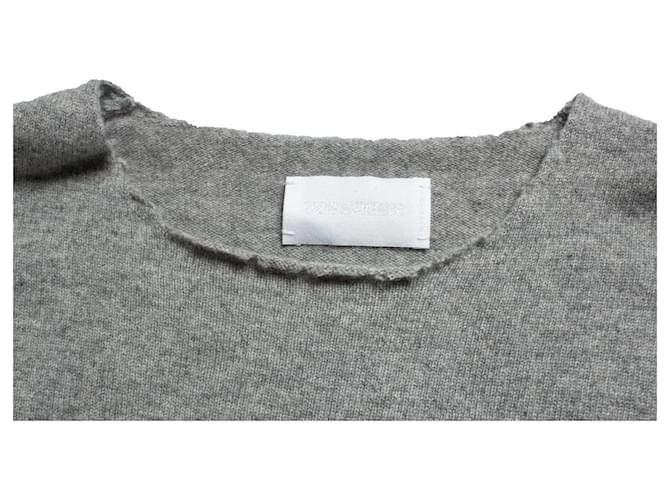 Zadig & Voltaire, grauer Strickpullover aus Kaschmir - Ansicht 5