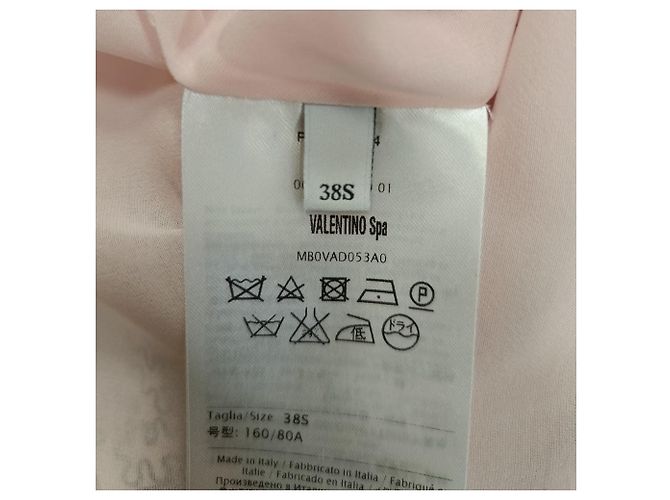 Valentino Garavani Vestido midi de seda rosa con estampado de paisaje Valentino - vista 6