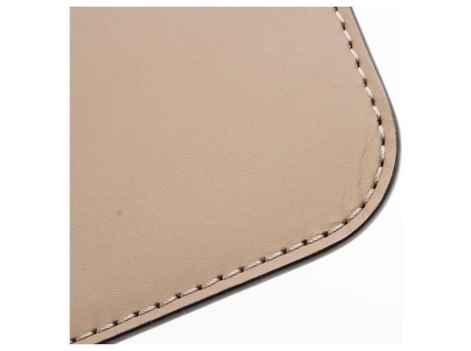 Pochette de cuero Louis Vuitton Castaño Beige - vista 8