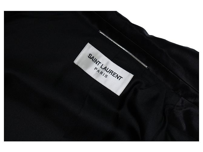 Saint Laurent, schwarzer Seidenblazer 2021 - Ansicht 6