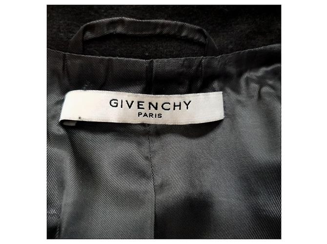 Abrigo cruzado Givenchy en lana marrón Castaño Roja - vista 4