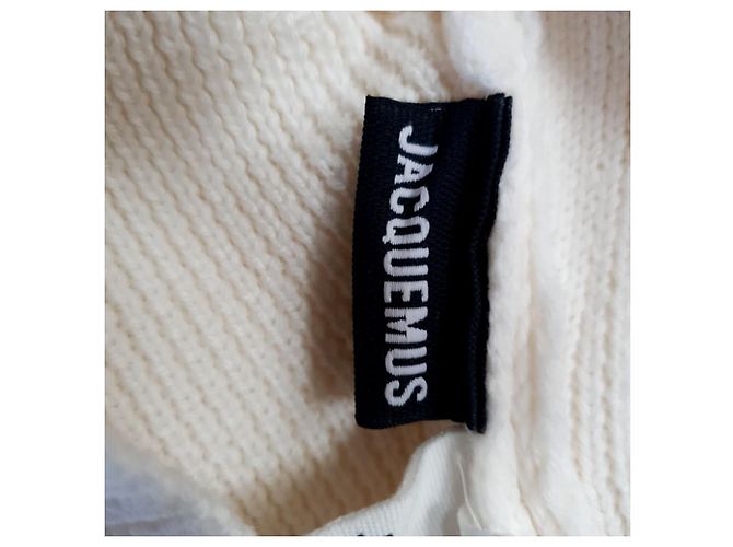 Suéter La Maille Risoul da Jacquemus em lã branca Branco Cru - vista 4