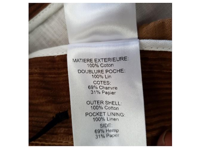 Chloé Patchwork Schlaghose aus braunem Cordrot - Ansicht 5