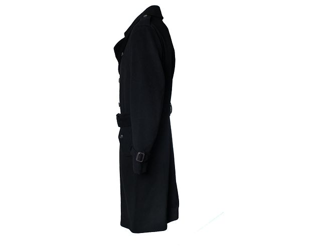 Autre Marque Lardini, trench in lana nero - vista 2
