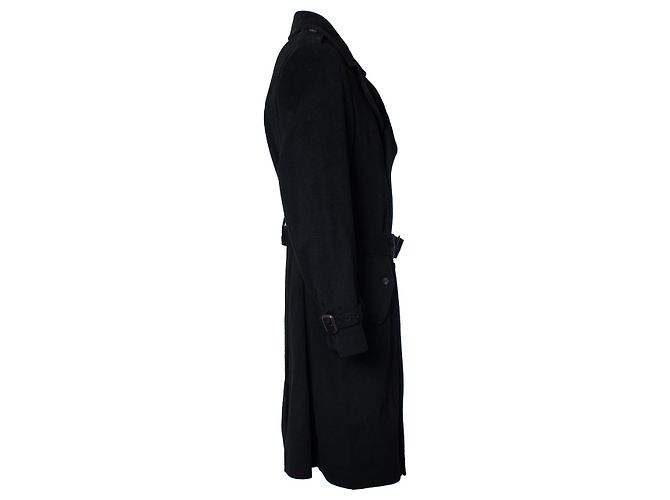 Autre Marque Lardini, trench in lana nero - vista 4