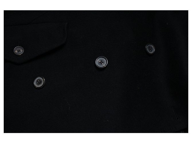 Autre Marque Lardini, trench in lana nero - vista 5