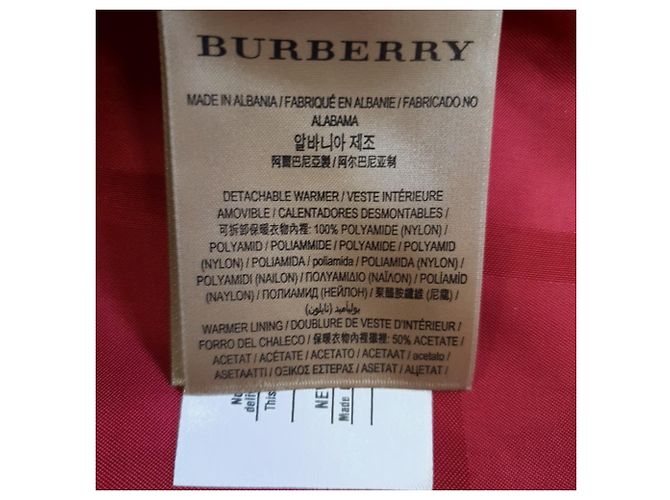 Burberry gesteppte Daunenweste mit Reißverschluss in Rot aus Polyamid - Ansicht 6