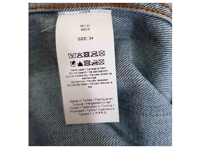 Ganni Tint Mini Kleid in Hellblau Denim - Ansicht 6