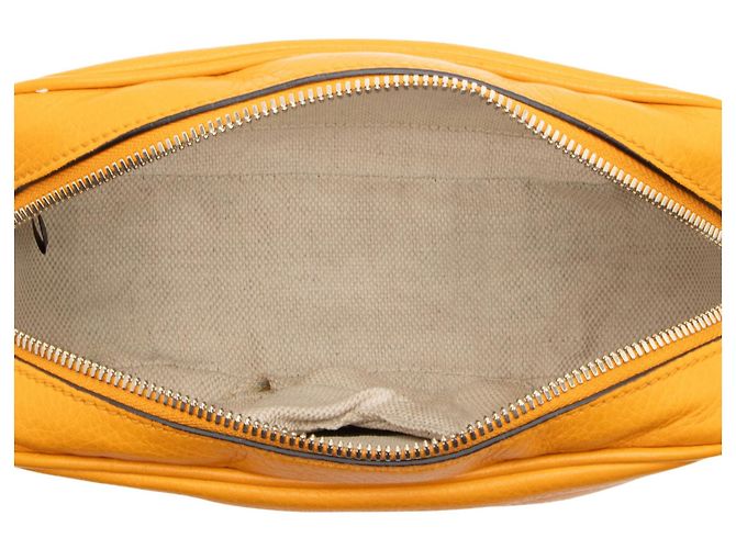 Borsa Soho Disco in pelle Gucci Arancione - vista 7