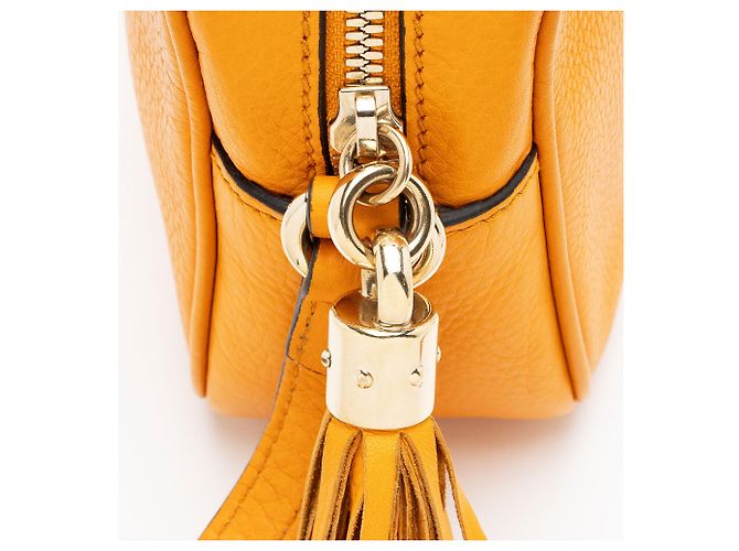 Borsa Soho Disco in pelle Gucci Arancione - vista 9