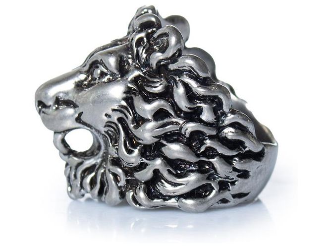 Gucci, Unisex Löwenkopfring aus Silber Metallisch - Ansicht 4
