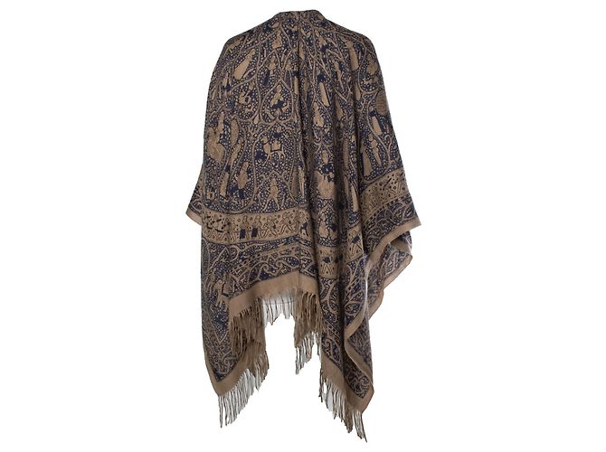Hermès Hermes, Kaschmir-Poncho Lalbhai dalpatbhai Braun - Ansicht 2