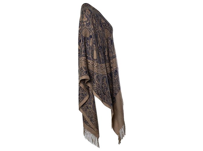 Hermès Hermes, Kaschmir-Poncho Lalbhai dalpatbhai Braun - Ansicht 3