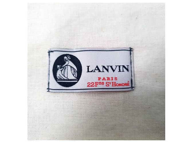 Sneakers high-top texturizzate Lanvin in pelle beige - vista 13