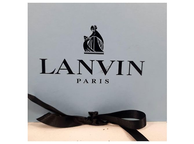 Sneakers high-top texturizzate Lanvin in pelle beige - vista 14