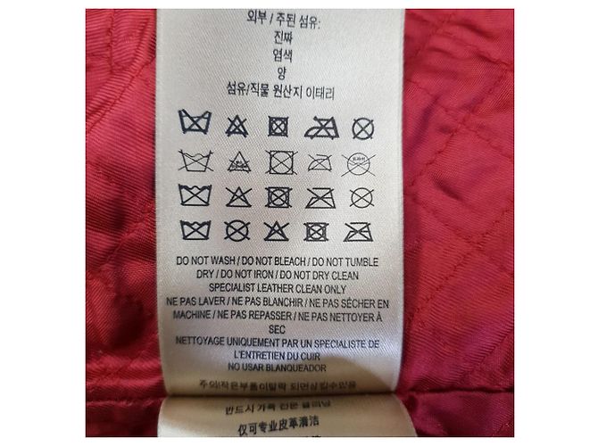 Burberry Biker-Jacke mit Steppmuster aus schwarzem Lammleder - Ansicht 6