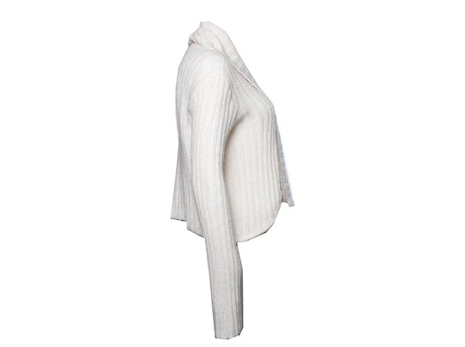 Emporio Armani, Strickjacke in Creme Weiß Roh - Ansicht 2